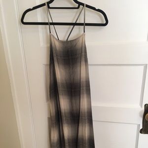 Urban Outfitters plaid grunge midi dress